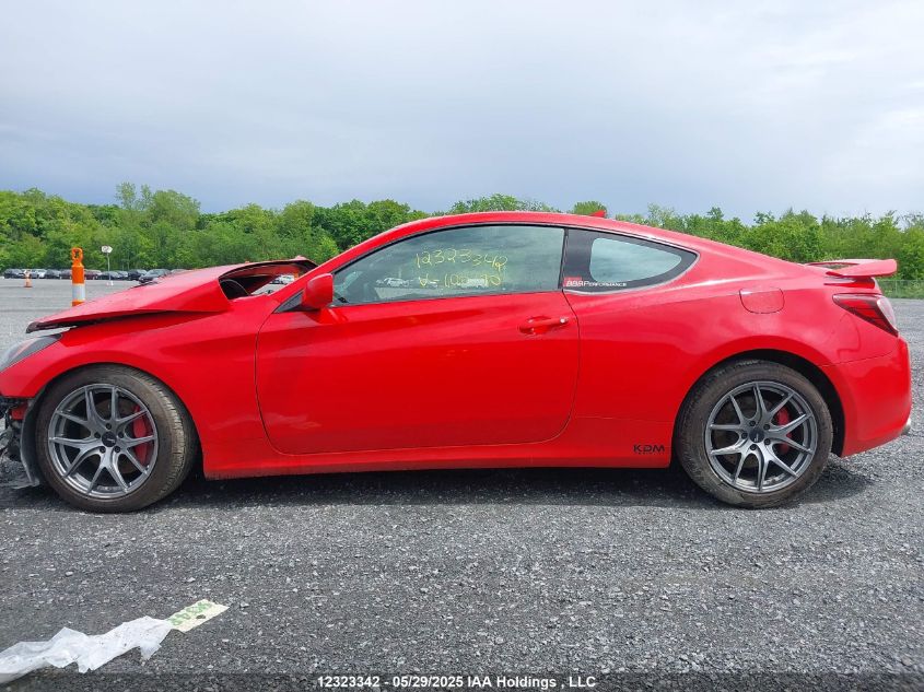 2013 Hyundai Genesis Coupe 2.0T VIN: KMHHT6KD9DU100170 Lot: 12323342