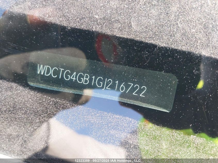 2016 Mercedes-Benz Gla 250 4Matic VIN: WDCTG4GB1GJ216722 Lot: 12323359