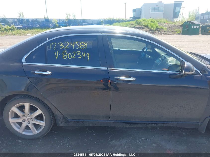 2005 Acura Tsx VIN: JH4CL96845C802349 Lot: 12324581