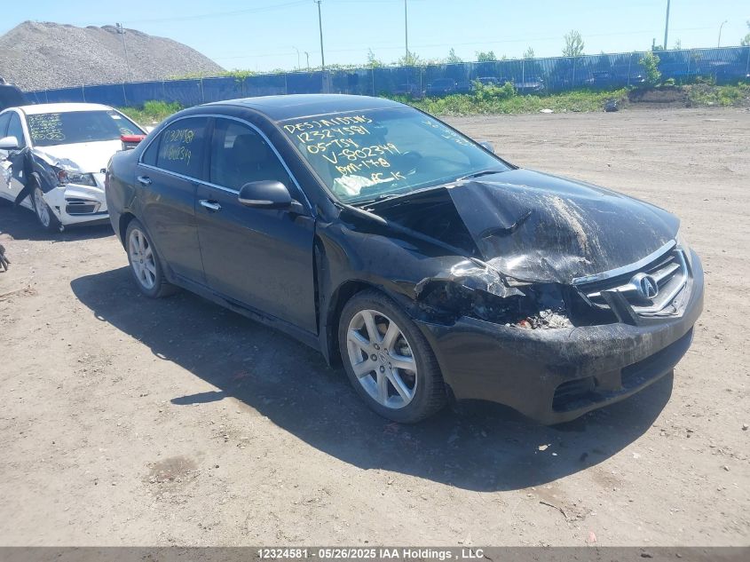 2005 Acura Tsx VIN: JH4CL96845C802349 Lot: 12324581