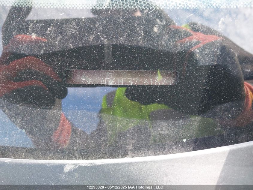 2007 Nissan Sentra 2.0 VIN: 3N1AB61E37L616755 Lot: 12293028X