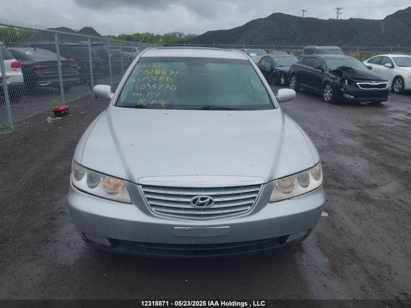 2006 Hyundai Azera VIN: KMHFC46F96A035770 Lot: 12318871X