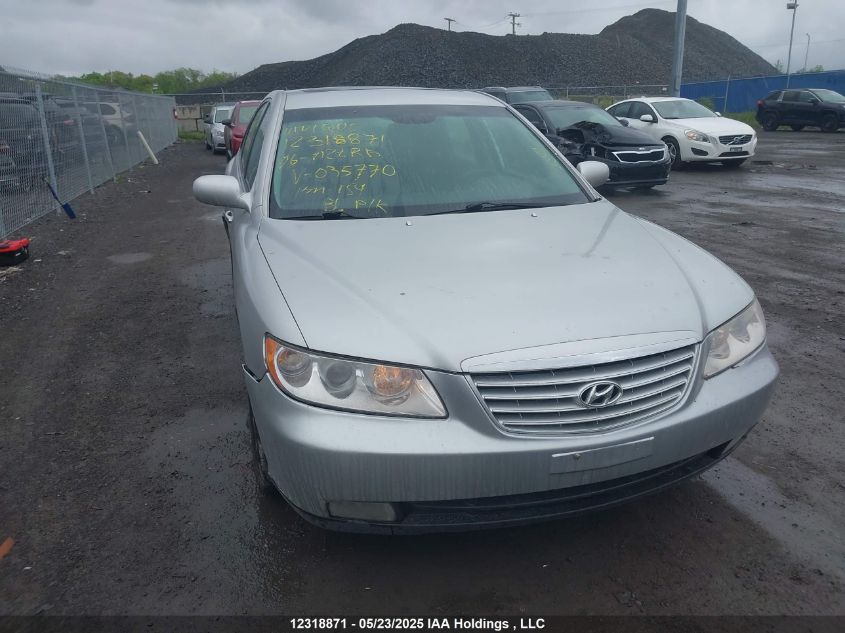 2006 Hyundai Azera VIN: KMHFC46F96A035770 Lot: 12318871X
