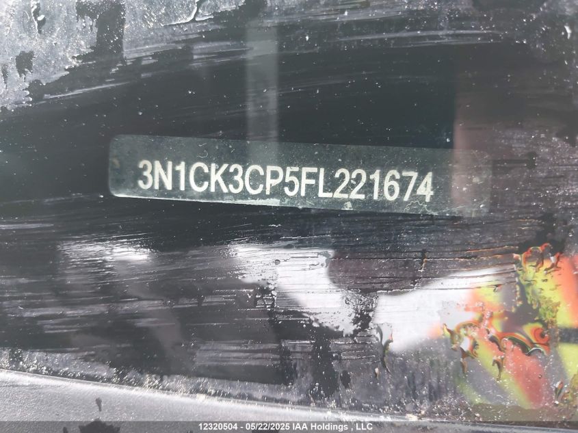 2015 Nissan Micra S/Sr/Sv VIN: 3N1CK3CP5FL221674 Lot: 12320504X