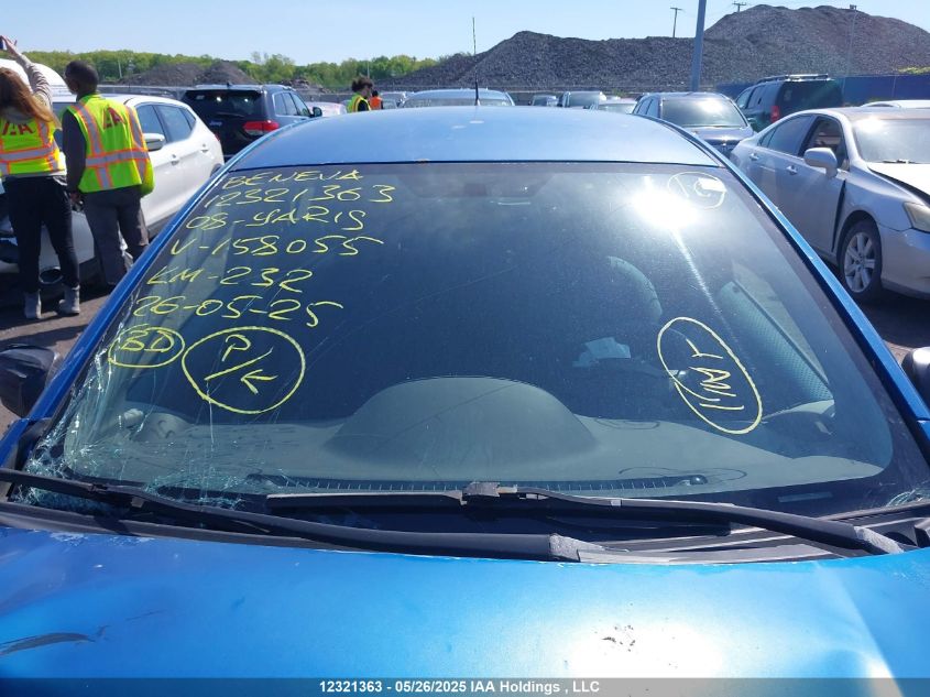 2008 Toyota Yaris Le/Rs VIN: JTDKT923985158055 Lot: 12321363X