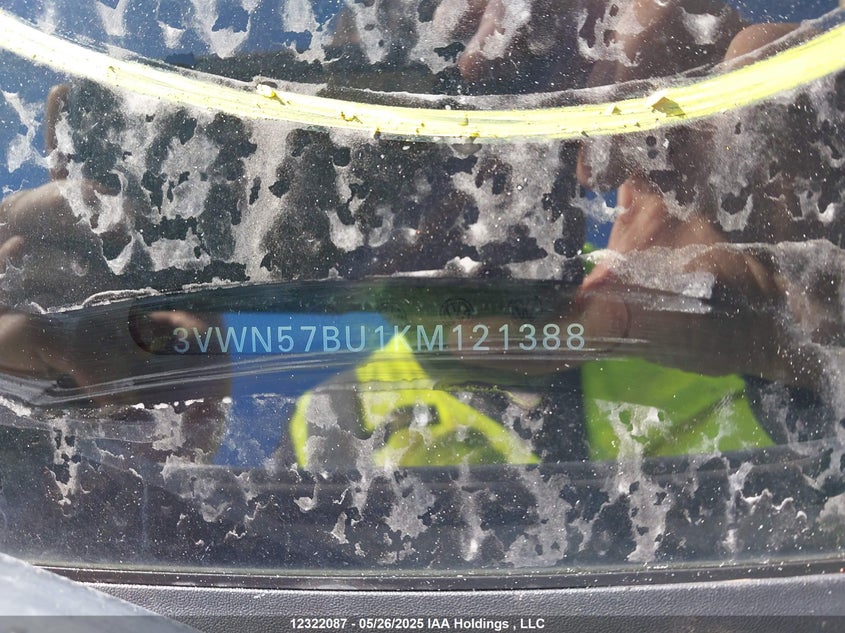 2019 Volkswagen Jetta 1.4 Tsi Comfortline VIN: 3VWN57BU1KM121388 Lot: 12322087X