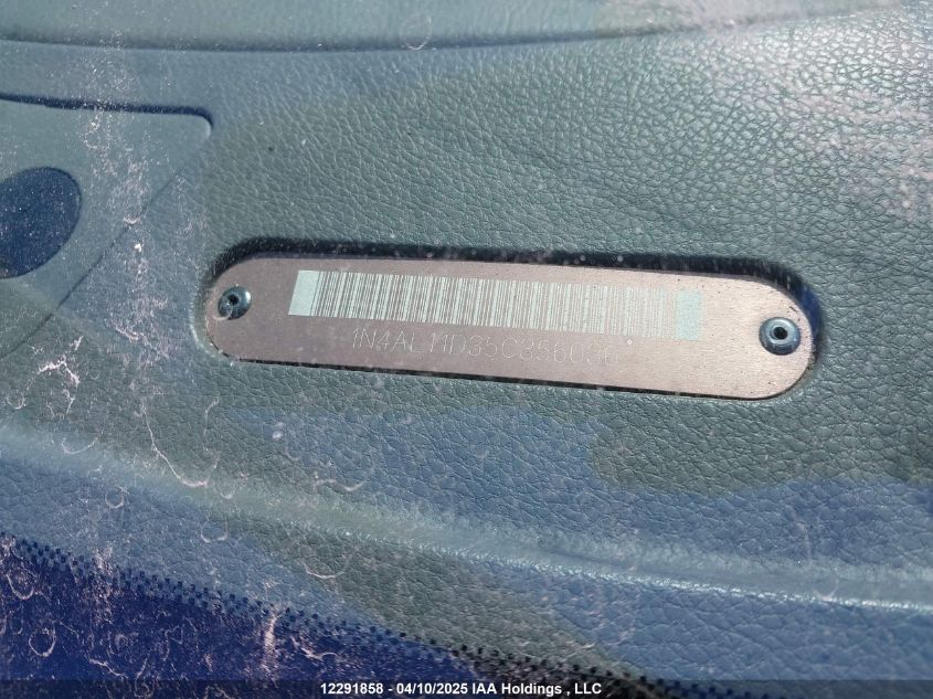 2005 Nissan Altima 2.5 S VIN: 1N4AL11D35C356036 Lot: 12291858X