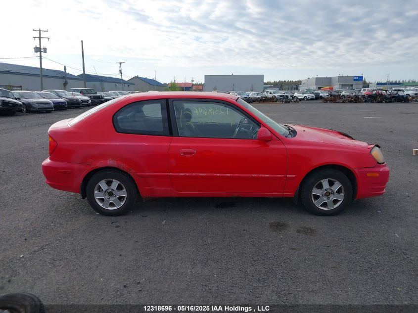 2005 Hyundai Accent Gs/Gsi VIN: KMHCG35C35U348884 Lot: 12318696X
