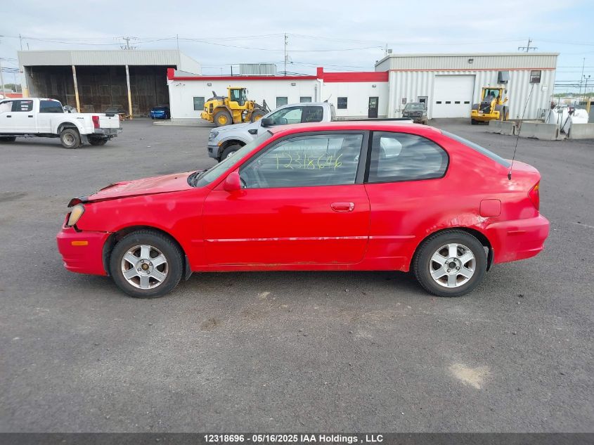 2005 Hyundai Accent Gs/Gsi VIN: KMHCG35C35U348884 Lot: 12318696X