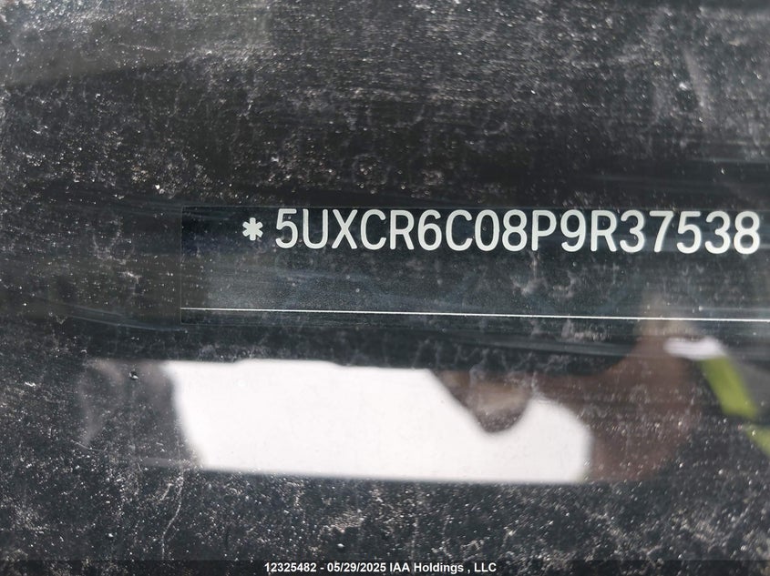 2023 BMW X5 xDrive40I VIN: 5UXCR6C08P9R37538 Lot: 12325482