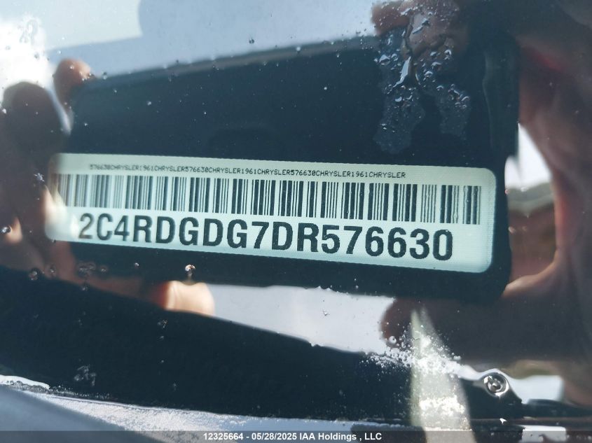 2013 Dodge Grand Caravan Crew VIN: 2C4RDGDG7DR576630 Lot: 12325664