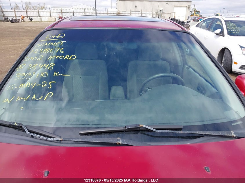 2002 Honda Accord Se VIN: 1HGCG56772A815448 Lot: 12318676X