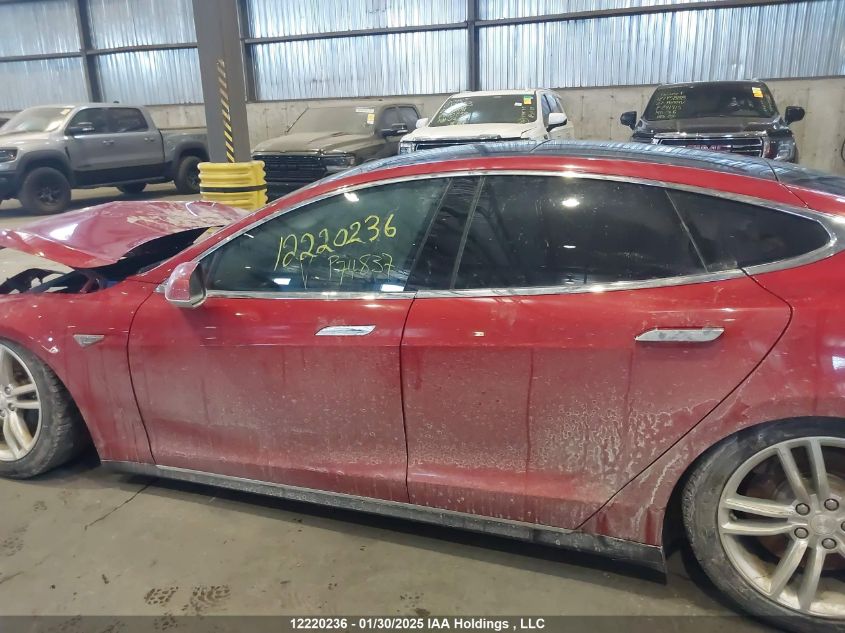 2015 Tesla Model S 70D/85D/P85D VIN: 5YJSA1H25FFP74837 Lot: 12220236X