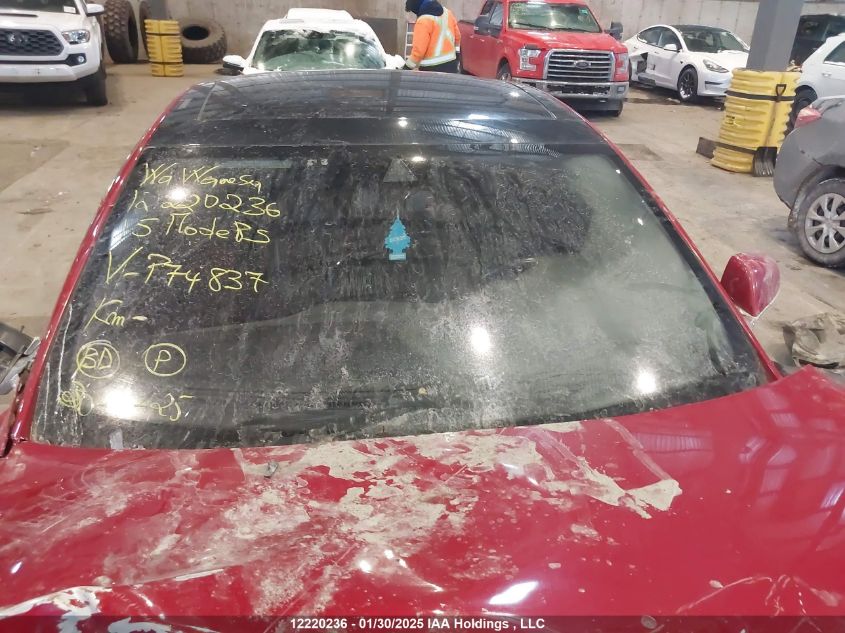 2015 Tesla Model S 70D/85D/P85D VIN: 5YJSA1H25FFP74837 Lot: 12220236X