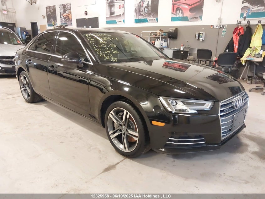 2017 Audi A4 Technik VIN: WAUCNAF4XHN051788 Lot: 12325958