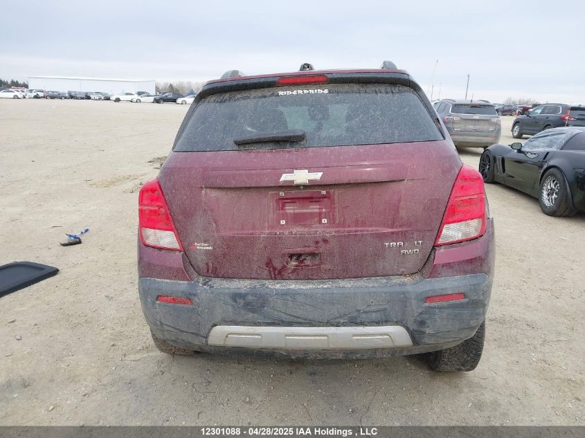 2016 Chevrolet Trax Lt VIN: 3GNCJPSB2GL200349 Lot: 12301088X