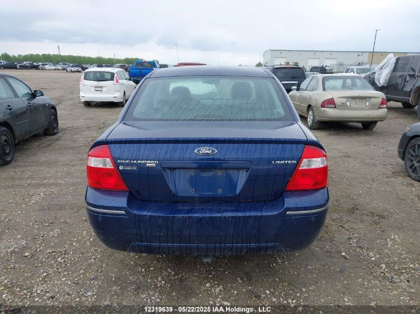 2006 Ford Five Hundred Limited VIN: 1FAHP28146G134992 Lot: 12319639X