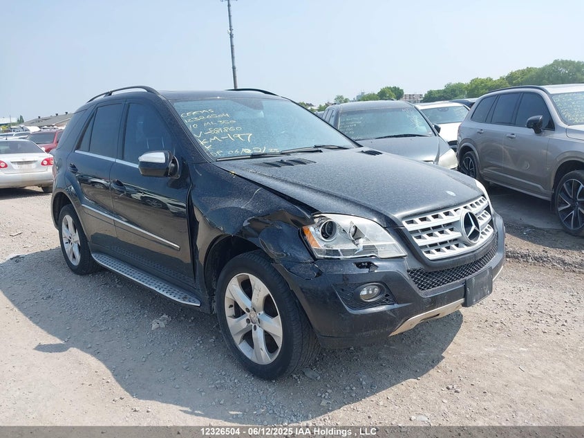 4JGBB8GB4AA581860 2010 Mercedes-Benz Ml 350 4Matic auction photo 1