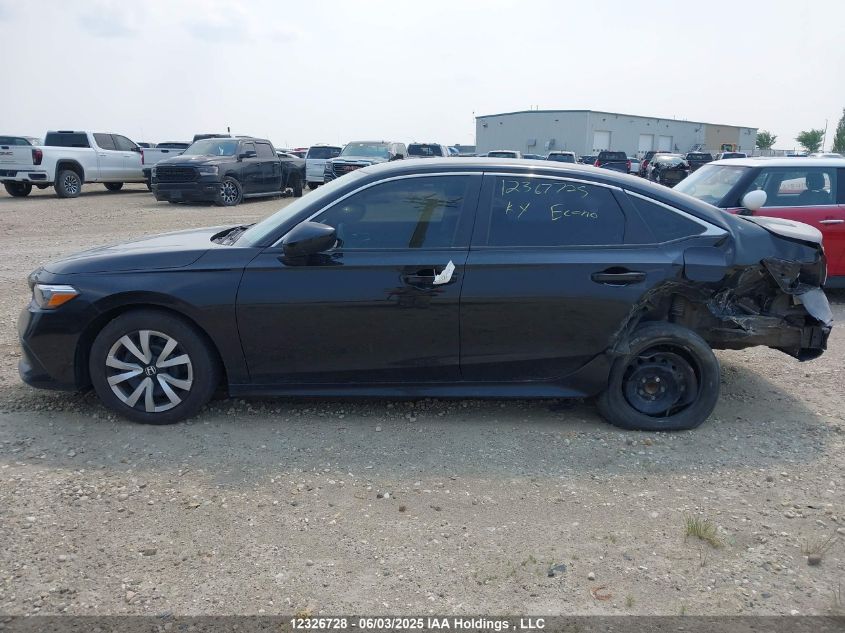 2022 Honda Civic Lx VIN: 2HGFE2F22NH124422 Lot: 12326728