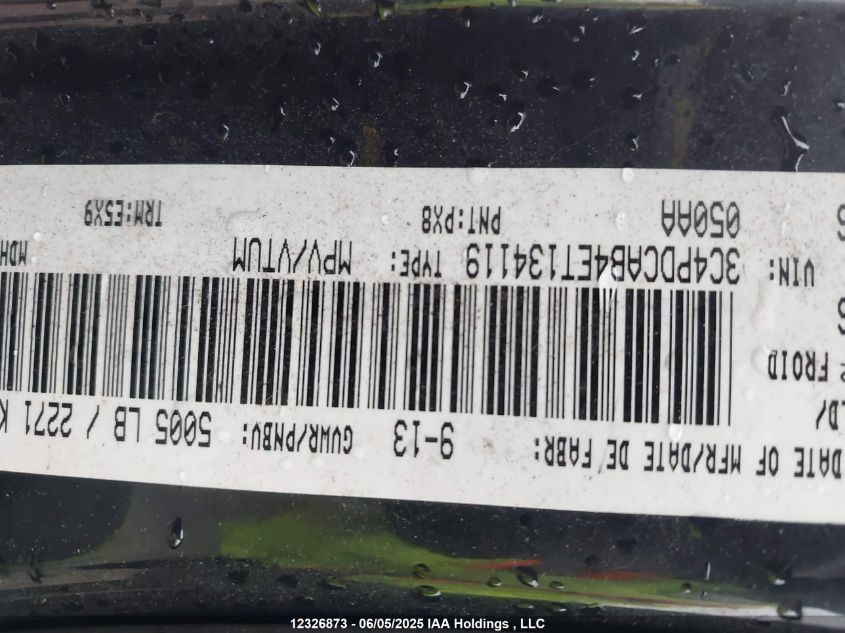 2014 Dodge Journey Cvp/Se Plus VIN: 3C4PDCAB4ET134119 Lot: 12326873