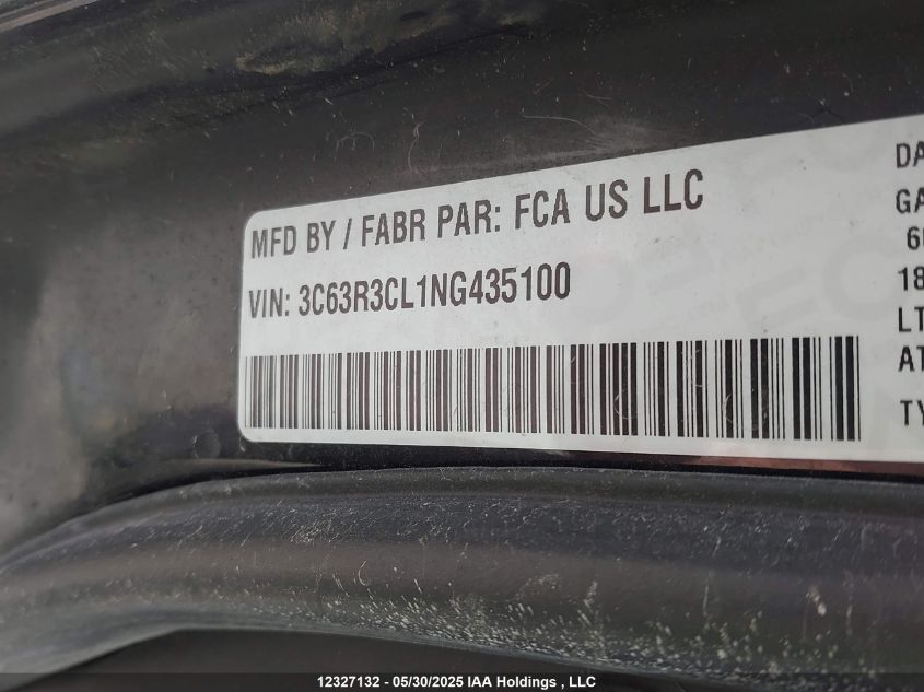 2022 Ram 3500 Tradesman VIN: 3C63R3CL1NG435100 Lot: 12327132