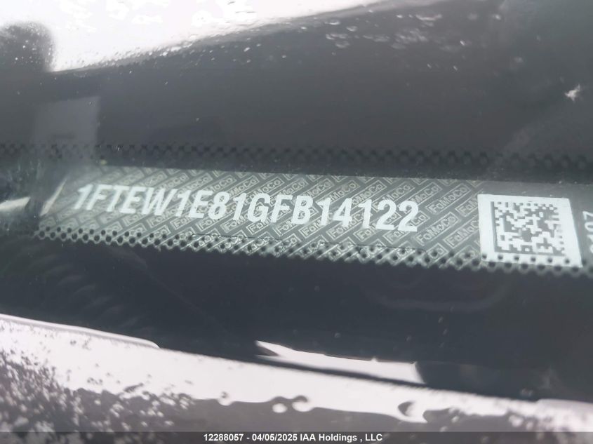 2016 Ford F-150 Xlt VIN: 1FTEW1E81GFB14122 Lot: 12288057X