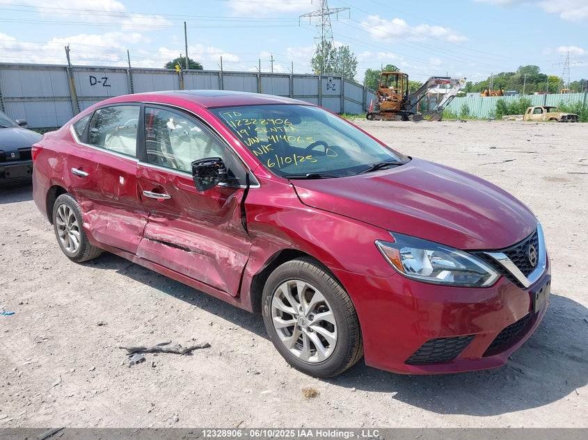 3N1AB7AP5KY414065 2019 Nissan Sentra 1.8 S/1.8 Sv auction photo 1