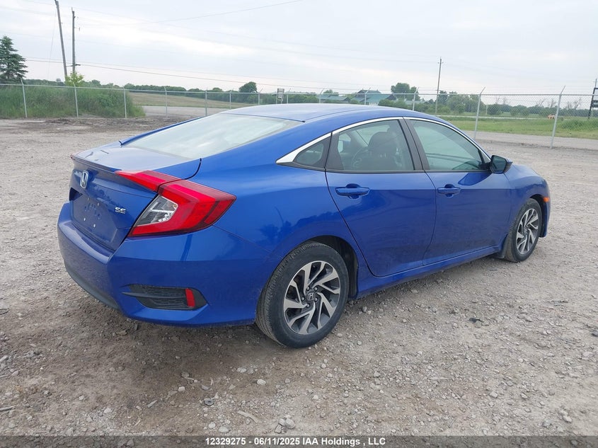 Vin: 2hgfc2f63jh031802, lot: 2701847, honda civic se 20184