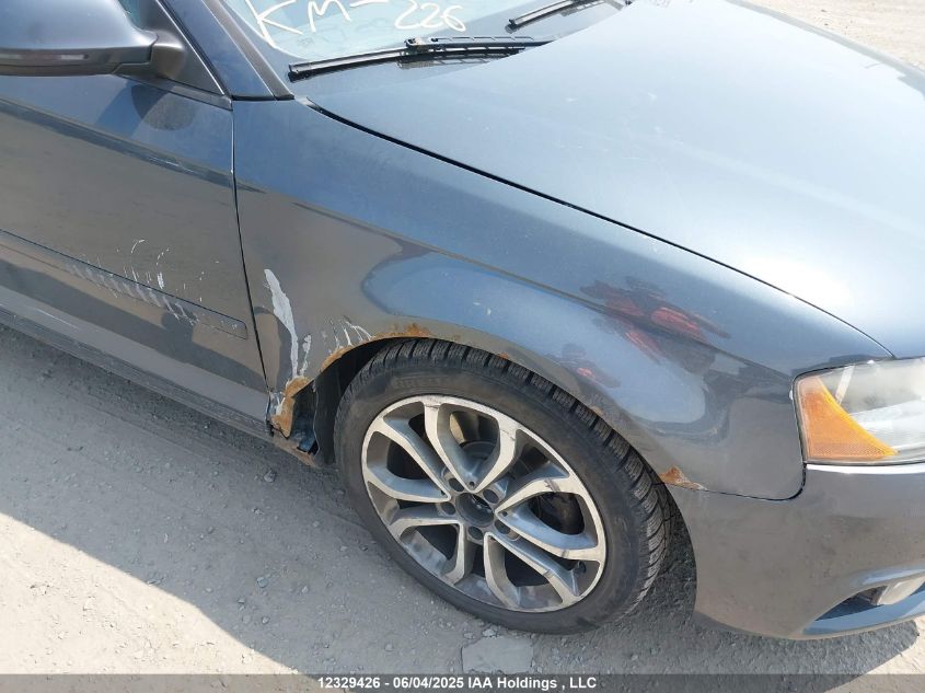 2009 Audi A3 2.0T Quattro VIN: WAUKF68PX9A084800 Lot: 12329426