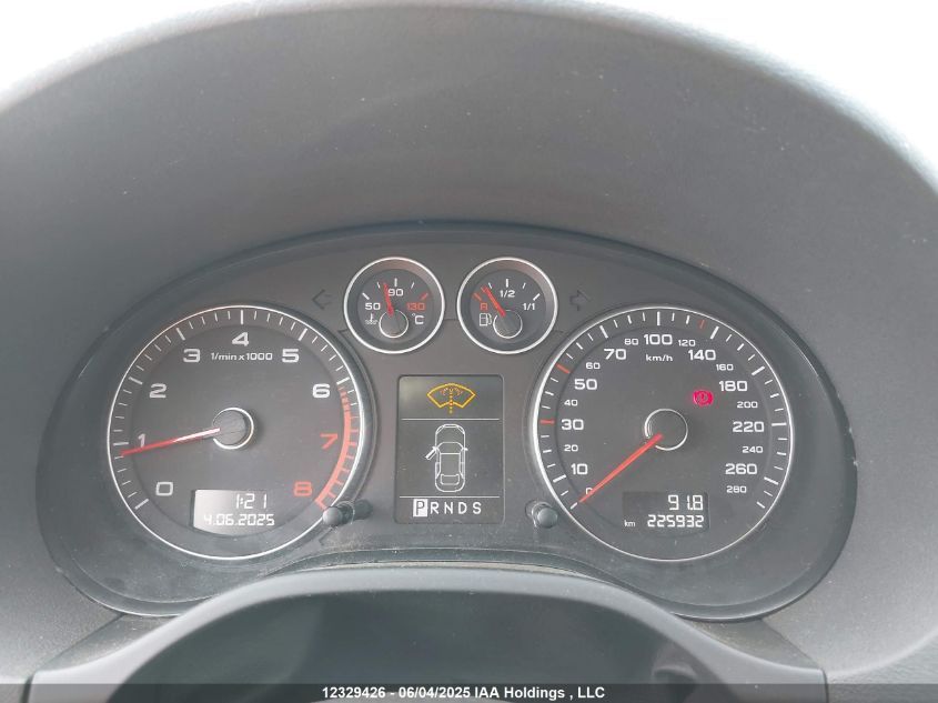 2009 Audi A3 2.0T Quattro VIN: WAUKF68PX9A084800 Lot: 12329426