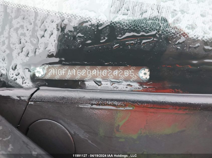 2009 Honda Civic Sdn VIN: 2HGFA16209H029255 Lot: 11991127X