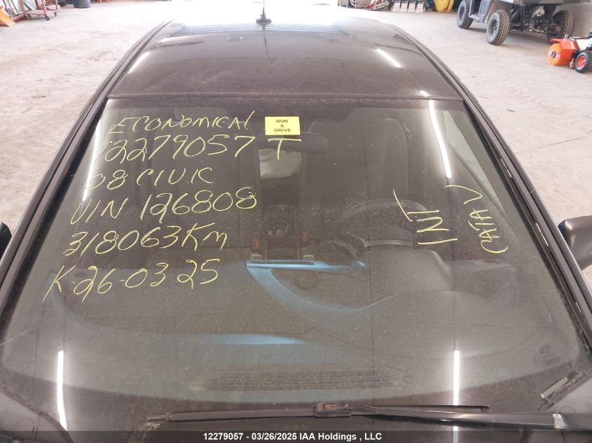 2008 Honda Civic Dx/Dx-A VIN: 2HGFA16298H126808 Lot: 12279057X