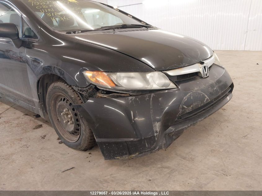 2008 Honda Civic Dx/Dx-A VIN: 2HGFA16298H126808 Lot: 12279057X