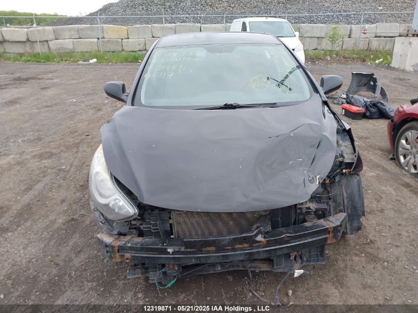 2013 Hyundai Elantra Gl VIN: 5NPDH4AE5DH314831 Lot: 12319871X