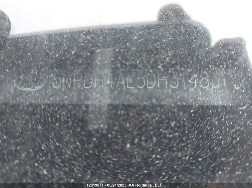 2013 Hyundai Elantra Gl VIN: 5NPDH4AE5DH314831 Lot: 12319871X