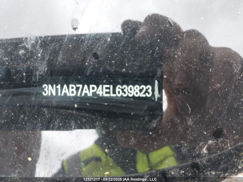 2014 Nissan Sentra 1.8 S/1.8 Sl/1.8 Sr/1.8 Sv VIN: 3N1AB7AP4EL639823 Lot: 12321217X
