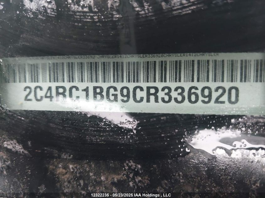 2012 Chrysler Town & Country Touring VIN: 2C4RC1BG9CR336920 Lot: 12322235X