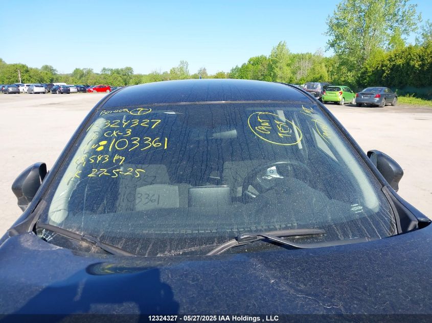 2016 Mazda Cx-3 Gx VIN: JM1DKBB73G0103361 Lot: 12324327X