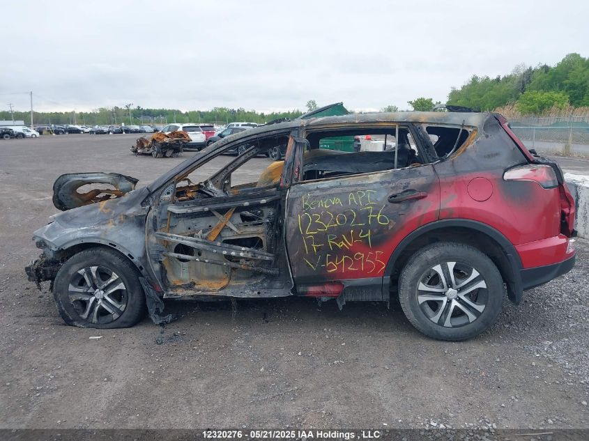 2017 Toyota Rav4 Le VIN: 2T3BFREV8HW542955 Lot: 12320276X