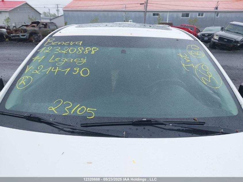 2011 Subaru Legacy 2.5I Premium VIN: 4S3BMGG61B3214190 Lot: 12320888X