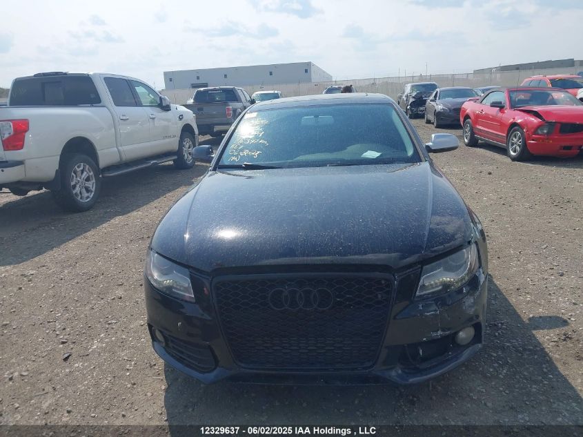 2012 Audi A4 VIN: WAUBFCFL3CA115147 Lot: 12329637