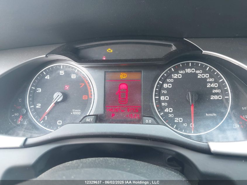 2012 Audi A4 VIN: WAUBFCFL3CA115147 Lot: 12329637