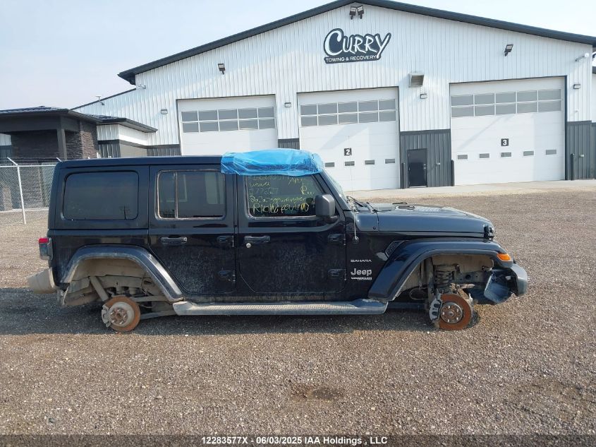 2020 Jeep Wrangler Unlimited Sahara VIN: 1C4HJXEN2LW177227 Lot: 12283577X