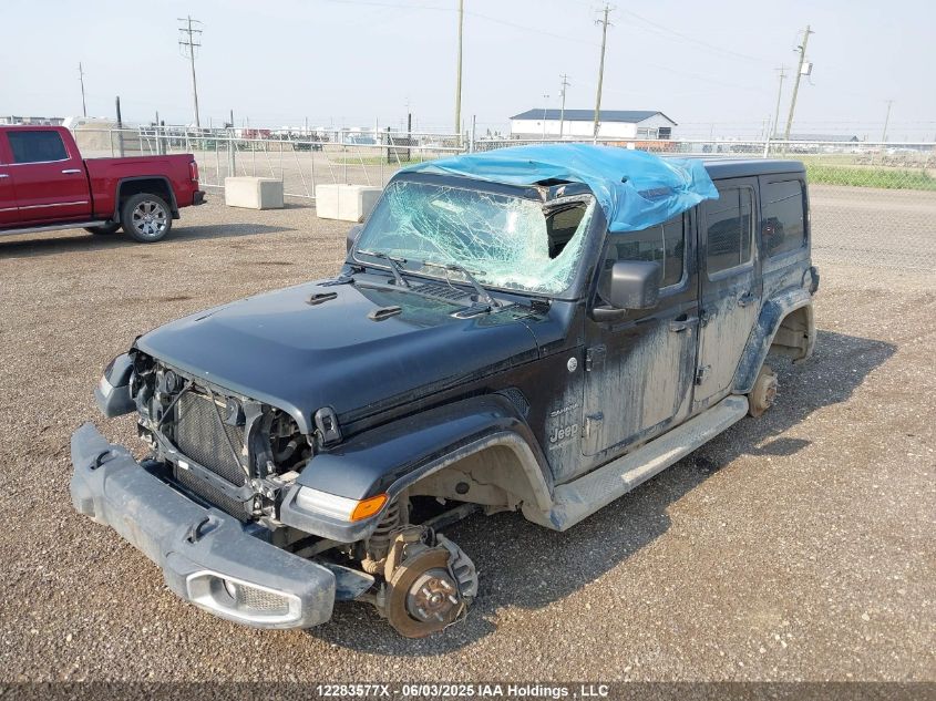 2020 Jeep Wrangler Unlimited Sahara VIN: 1C4HJXEN2LW177227 Lot: 12283577X