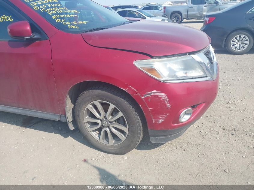 2015 Nissan Pathfinder Sv VIN: 5N1AR2MM6FC657102 Lot: 12330906