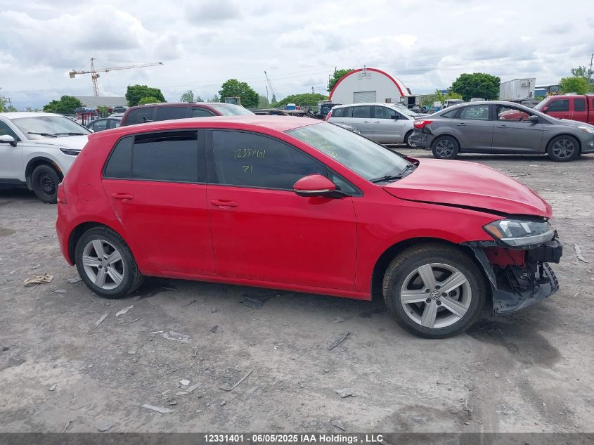 2021 Volkswagen Golf VIN: 3VWG57AU2MM014198 Lot: 12331401