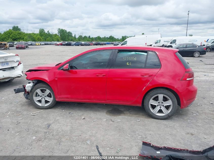 2021 Volkswagen Golf VIN: 3VWG57AU2MM014198 Lot: 12331401