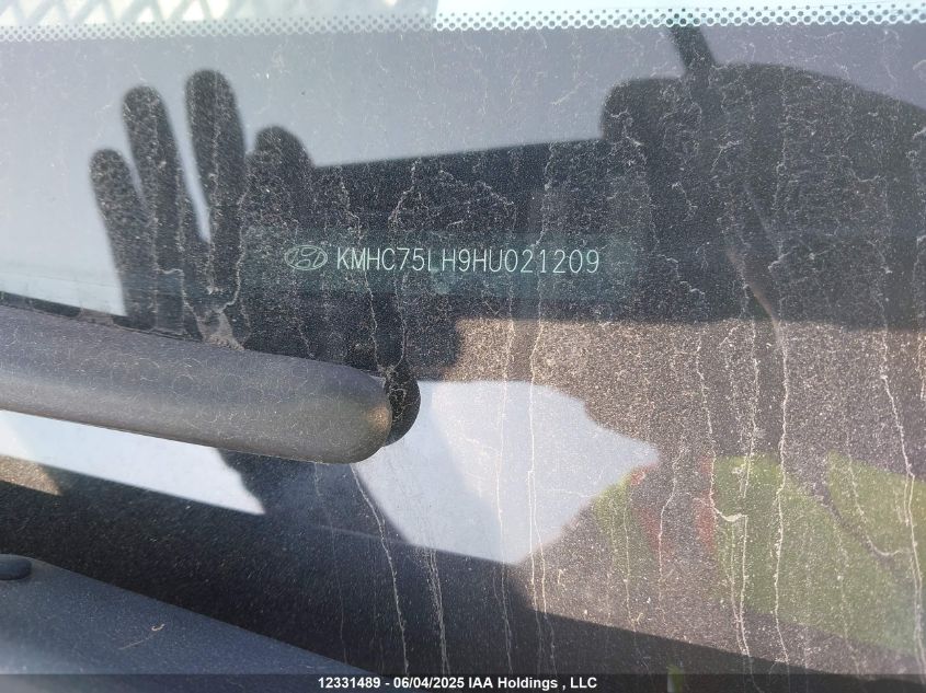 2017 Hyundai Ioniq Ev Se VIN: KMHC75LH9HU021209 Lot: 12331489