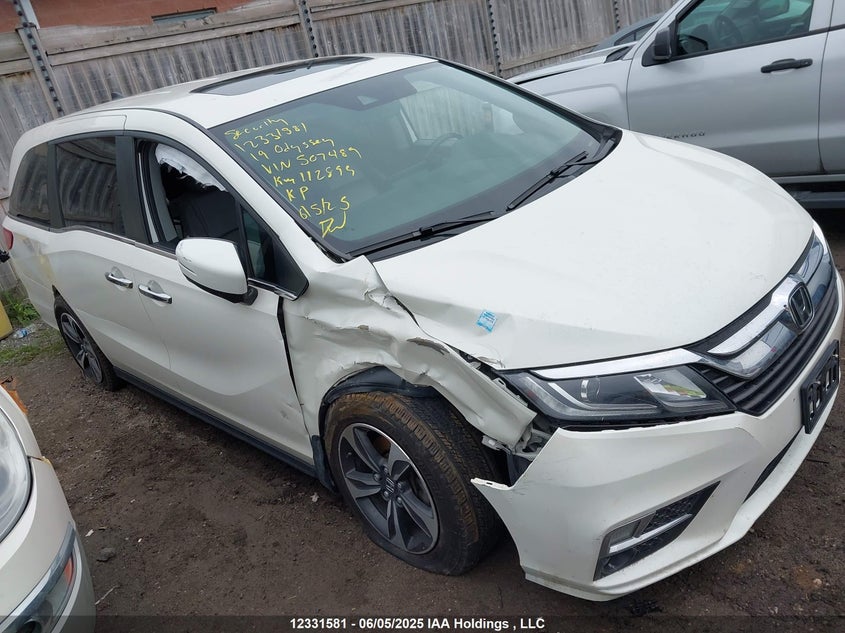 5FNRL6H67KB507489 2019 Honda Odyssey Ex-L auction photo 1