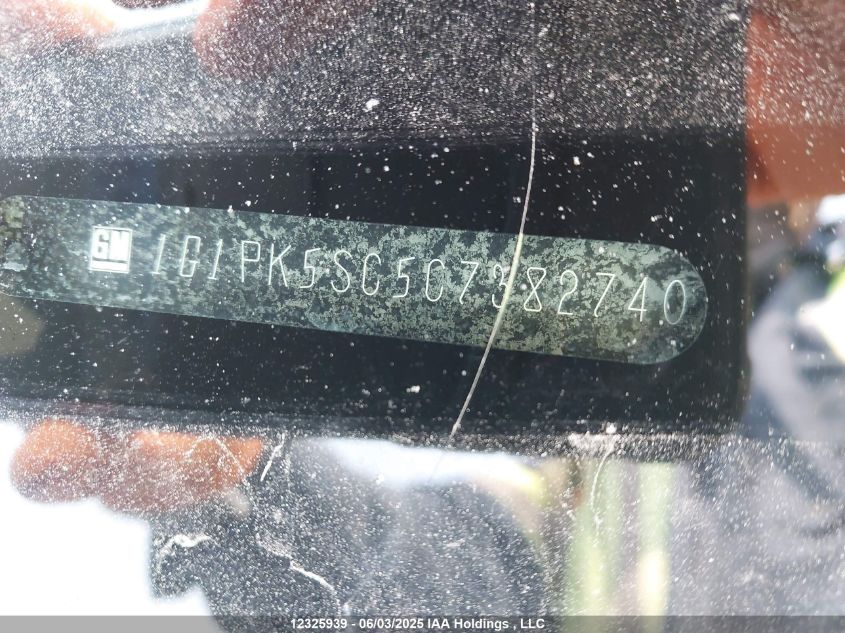 2012 Chevrolet Cruze Eco VIN: 1G1PK5SC5C7382740 Lot: 12325939X